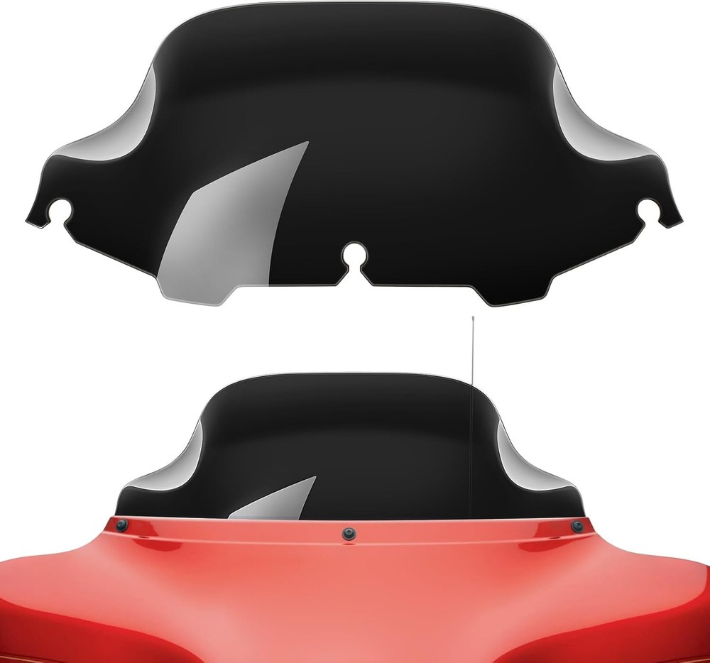 Amazicha Black 8" Wave Windshield Windscreen Compatible for 8",