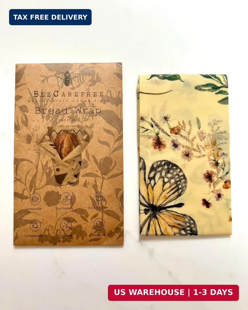 Beeswax Wrap for Bread - Reusable Eco-Friendly Sustainable Food Storage Solution