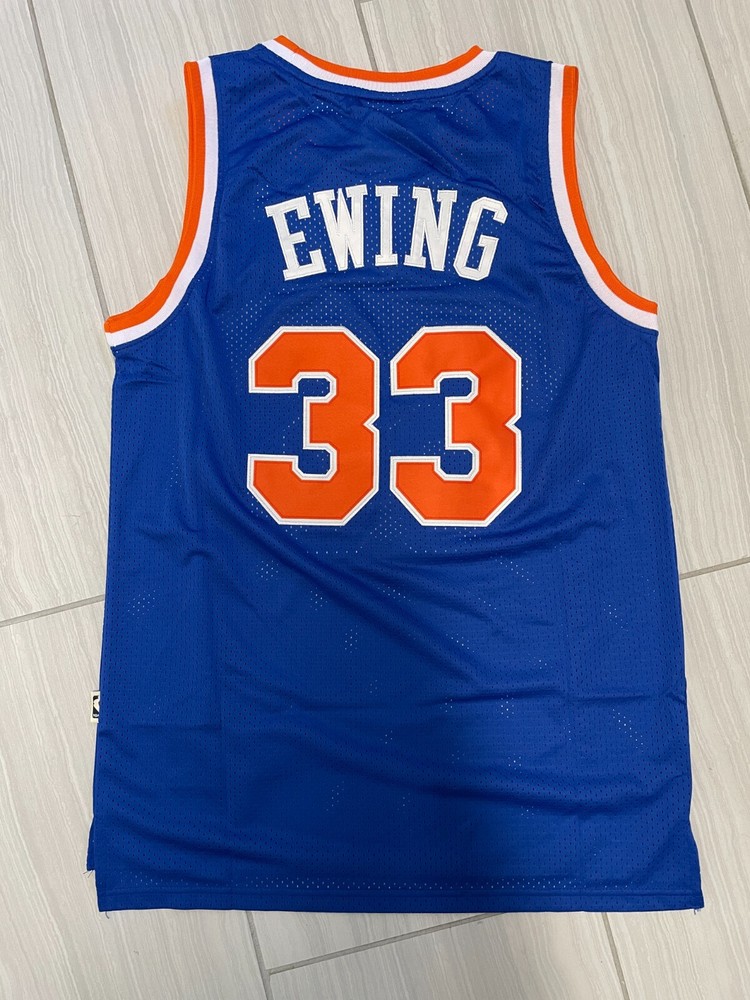 Patrick Ewing #33 Blue jersey Size S-2XL