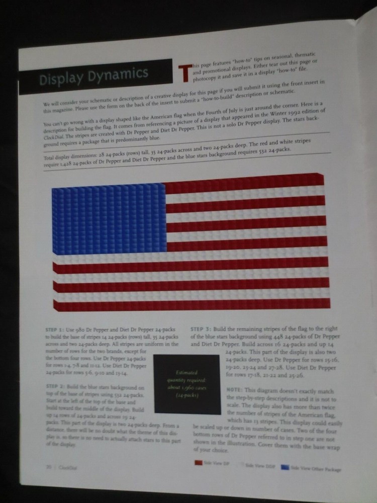 DR PEPPER CLOCK DIAL SUMMER JUNE 2001 MAGAZINE