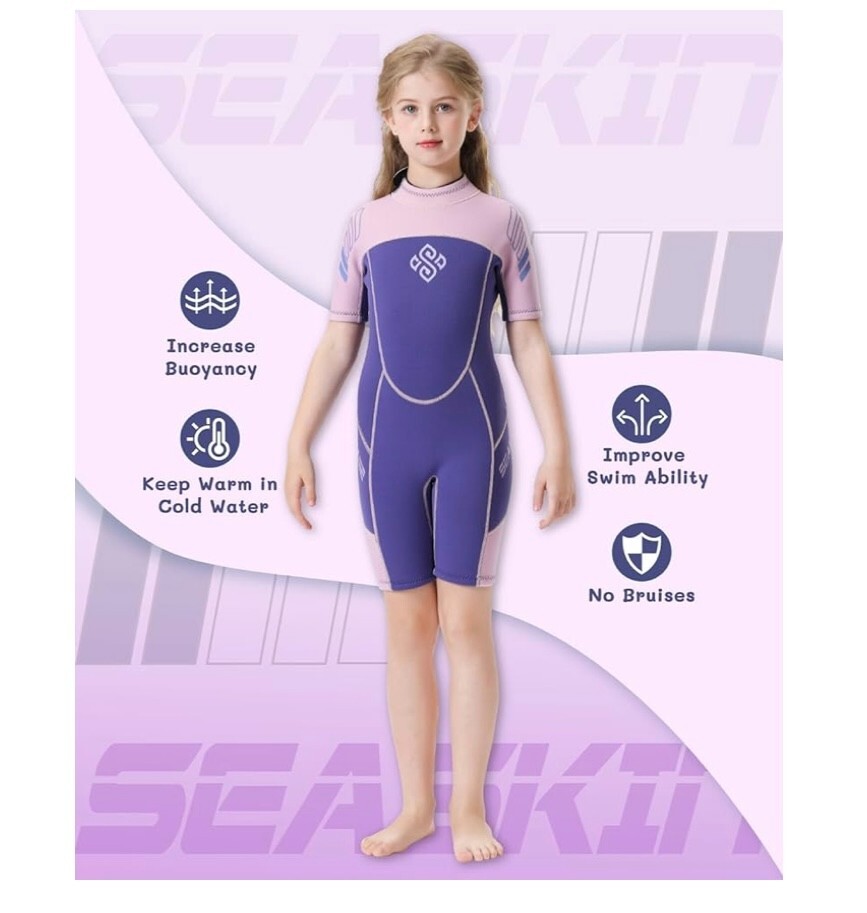 Seaskin Child's Sz 8 Shorty Wetsuit