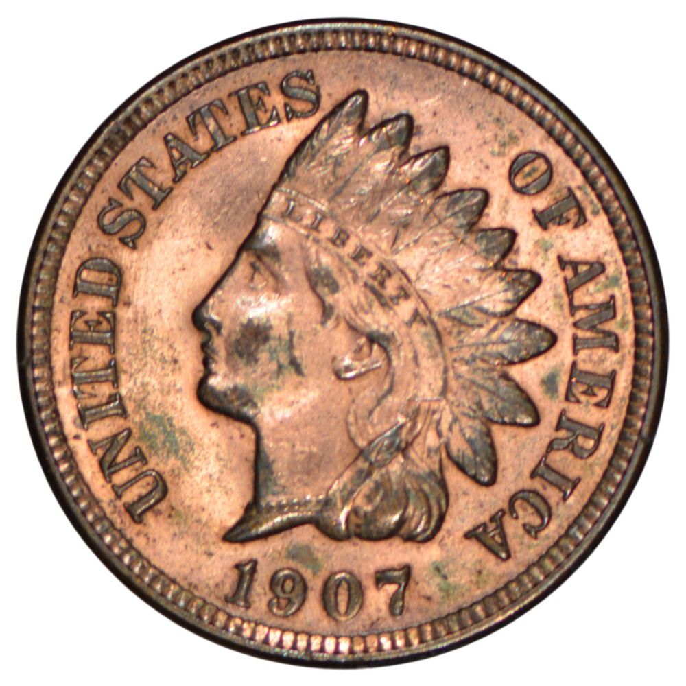 1907 Indian Head Cent ~ UNC Details