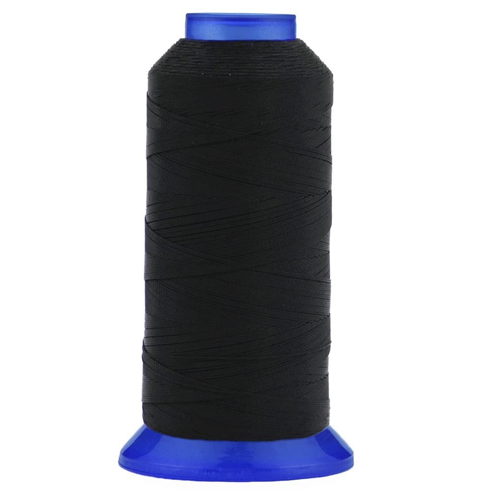 High Strength Polyester Upholstery Thread 730 Yards UV Resistant Black