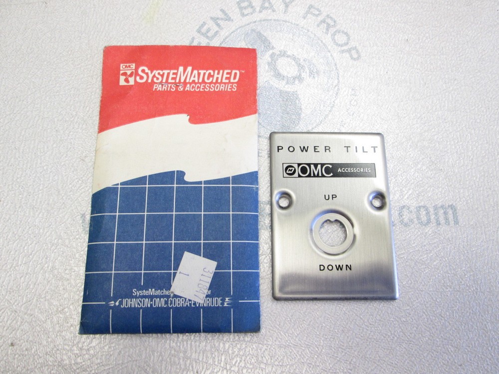 0311847 311847 OMC Cobra & Stringer Power Tilt Switch Plate