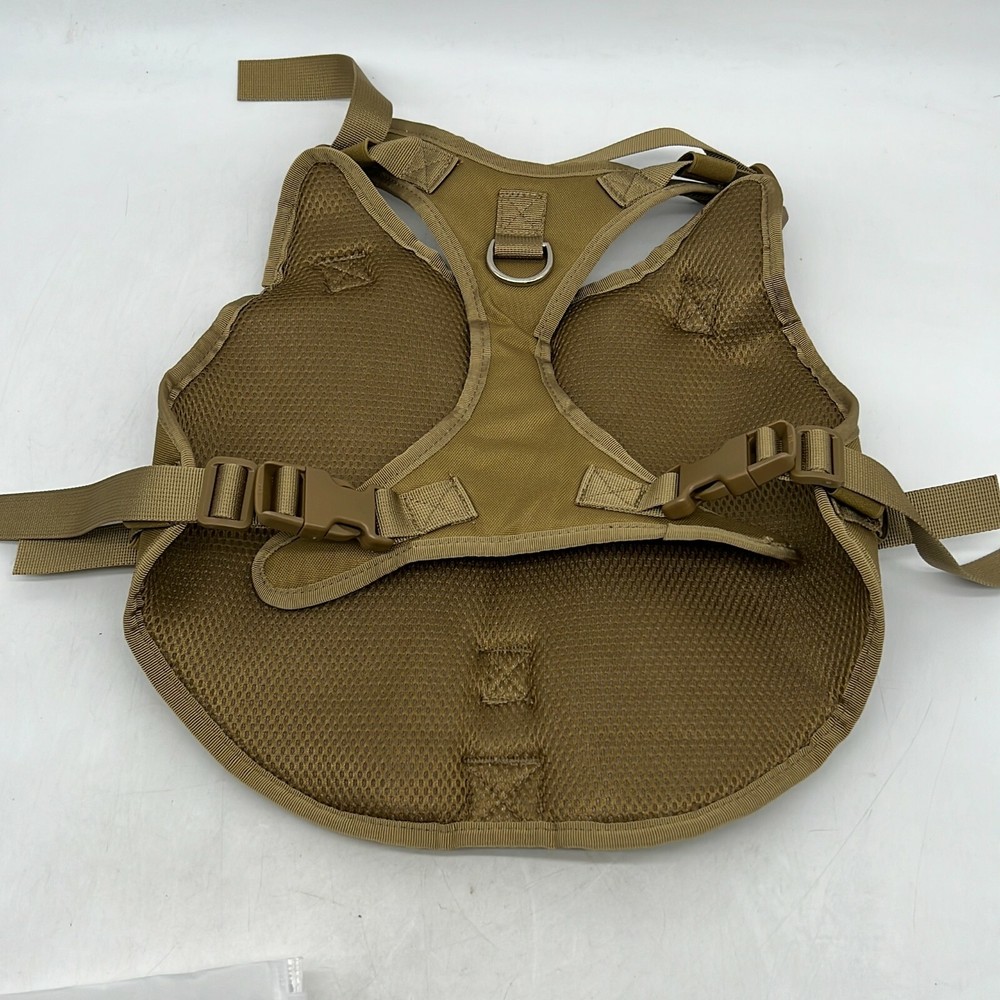 Non Pull Adjustable Milltary Training Vest Tactical Dog Harness 13" X 12"