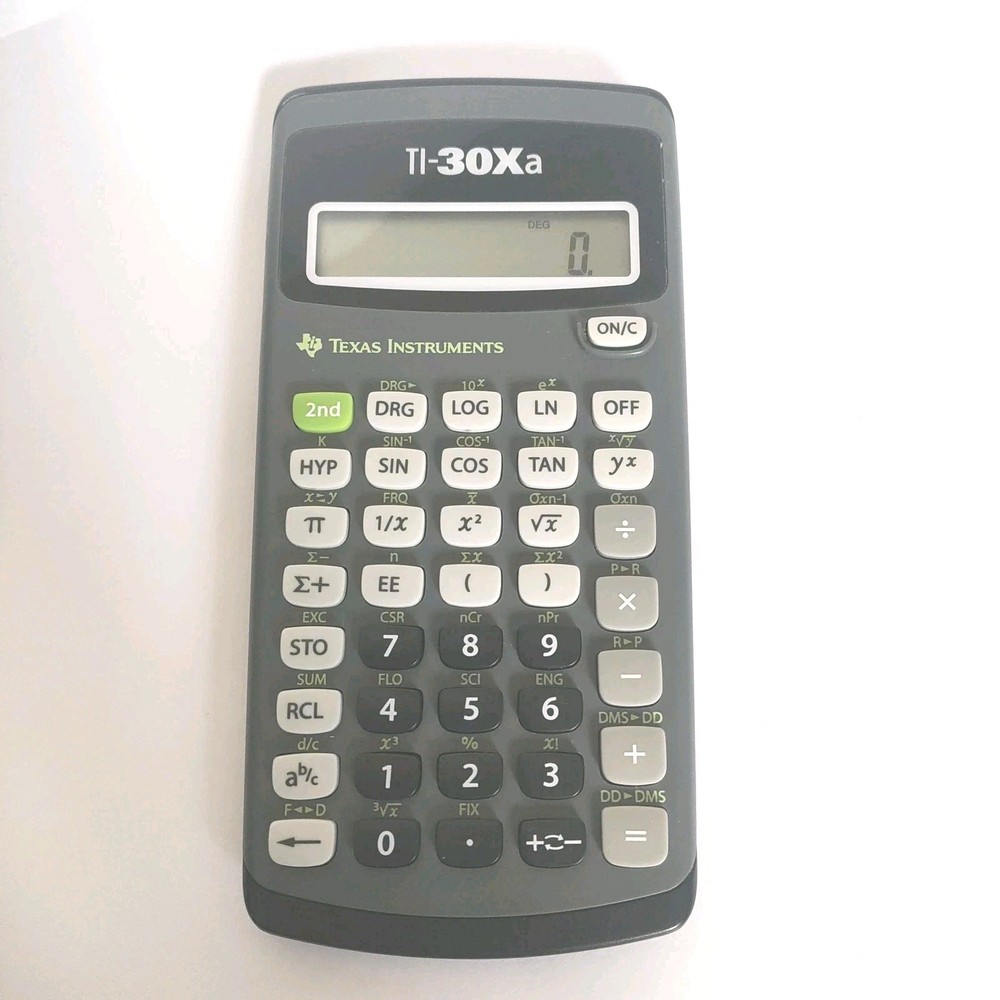 Texas Instruments TI-30Xa Scientific Calculator Tested Working Math Calculator