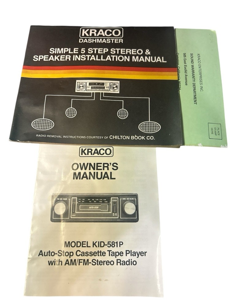 Kraco DASHMASTER Model KID-581P