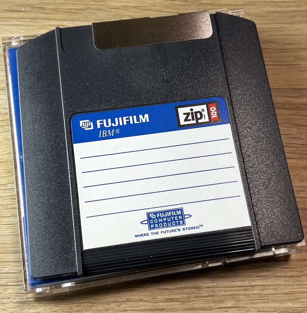 Fujifilm 100MB IBM Formatted Zip Disk w/ Case - NEVER USED