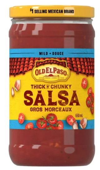 Old El Paso Thick n Chunky Mild Salsa, 650mL (3 Pack)