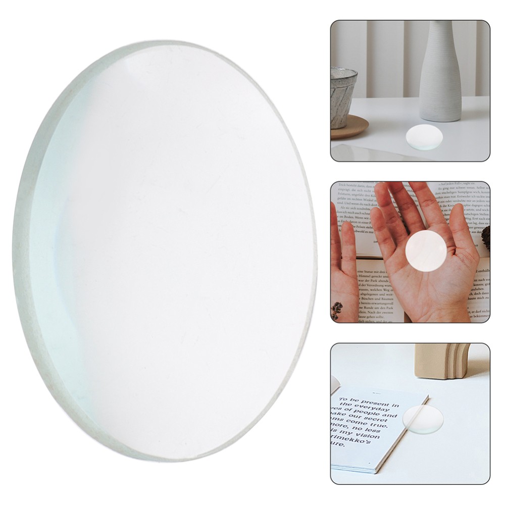 2 Pcs Convex Lens Science Classroom Optics Kits Teaching Tool Mirror Small-