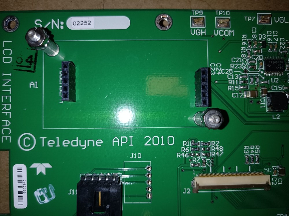 PCA 06670000 Rev: C, LCD interface for TELEDYNE API T101 H2S Analyzer