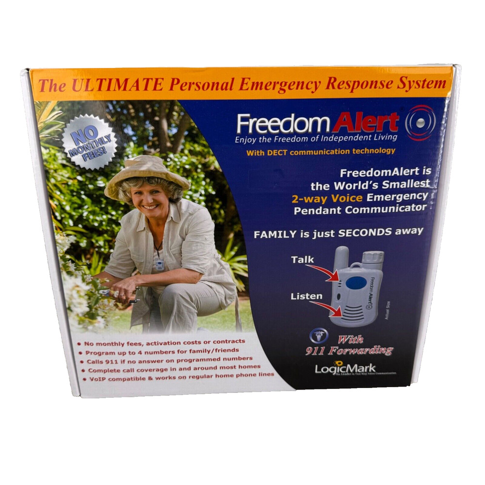 Freedom Alert Personal Emergency Response System Dialer 35911 Open Box