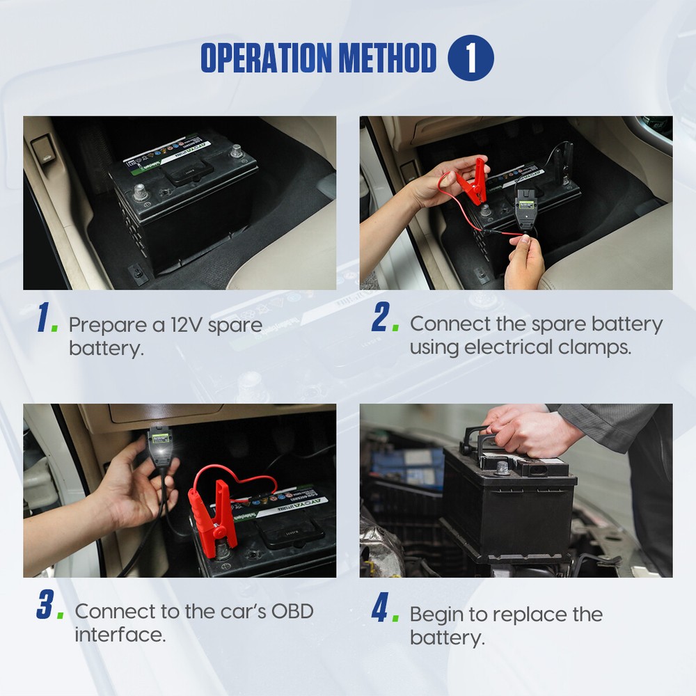 Professional 12V OBD2 Vehicle Auto ECU Memory Saver Car Battery Replacement Tool