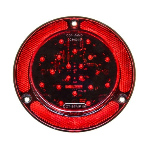 NEW 003-6019R: ROUND SURFACE MOUNT 20 LED STOP-TAIL-TURN LIGHT