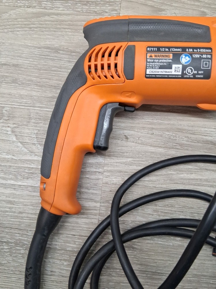 Ridgid R7111 1/2” Corded Variable Speed Drill (Used)?