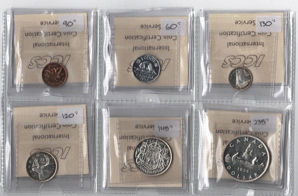 1954 Canada Proof Like Set - ICCS Graded - Lot#005L