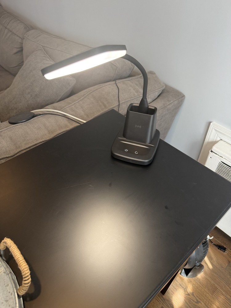 Home Office Starter Bundle: Creative Pebble V2 Speakers + LED Charging Desk Lamp