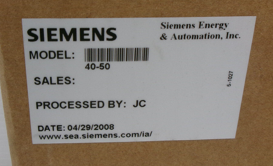 SIEMENS MODEL 40-50 NULLMATIC PRESSURE REGULATOR NEW #527B