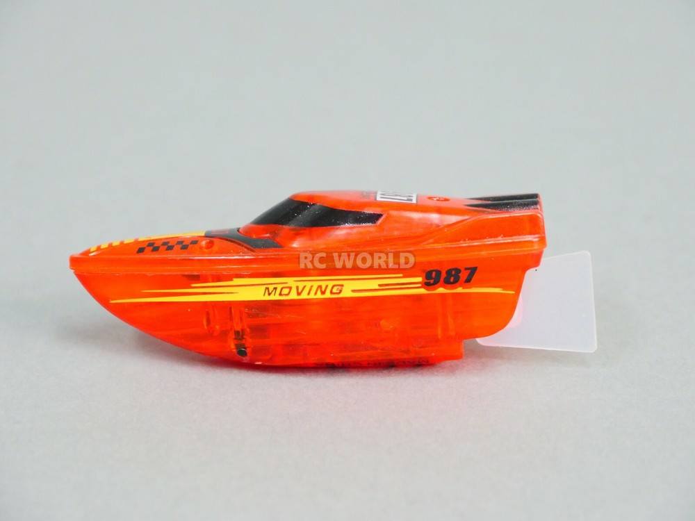 Remote Control RC Micro BOAT MINI RC Boat RC Toy + Extra Batteries Yellow
