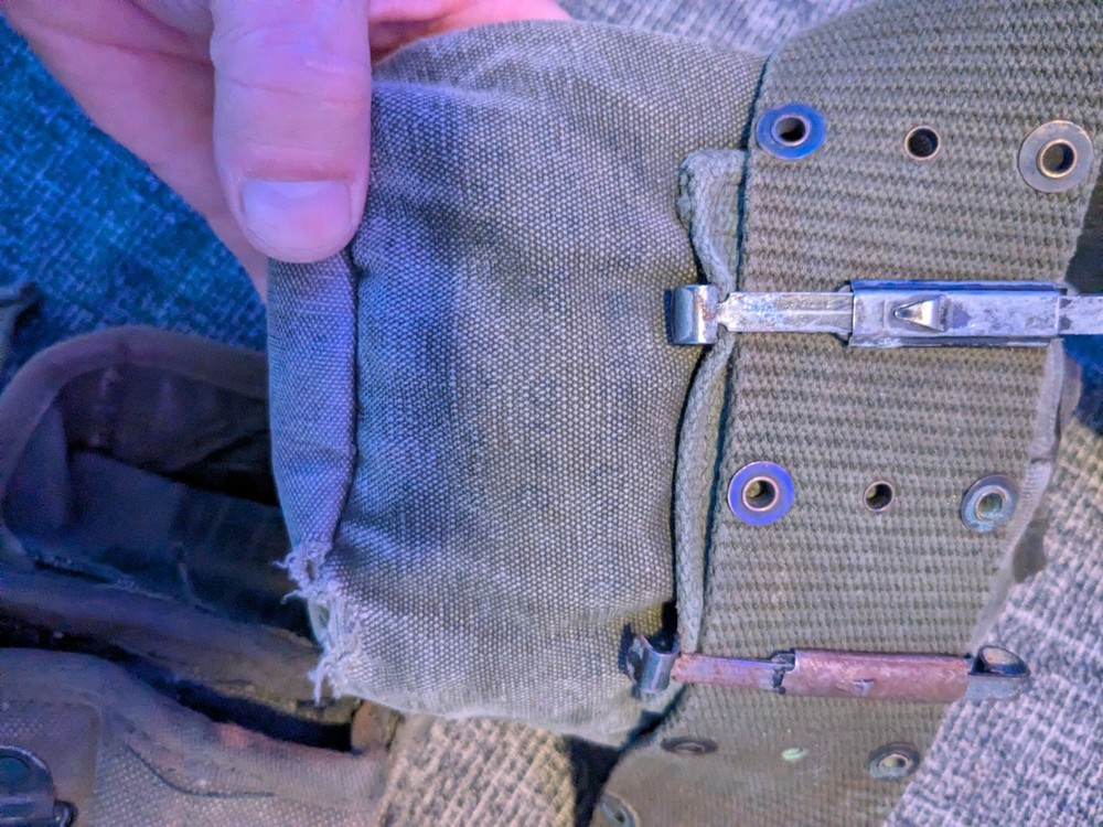 Vietnam era Web Belt Set and Pouches,