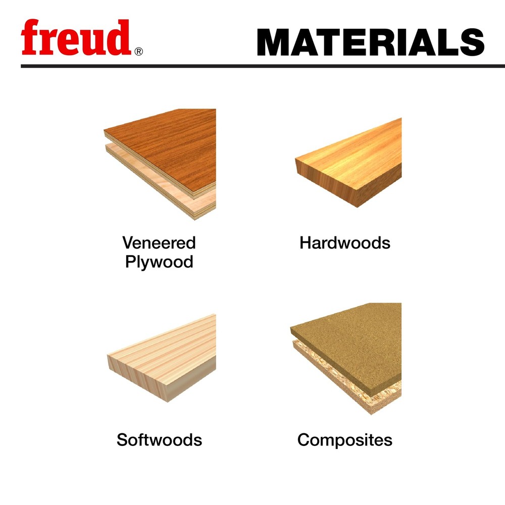 Freud 89-250 3Piece Chamfer Bit Set, Multi, One Size