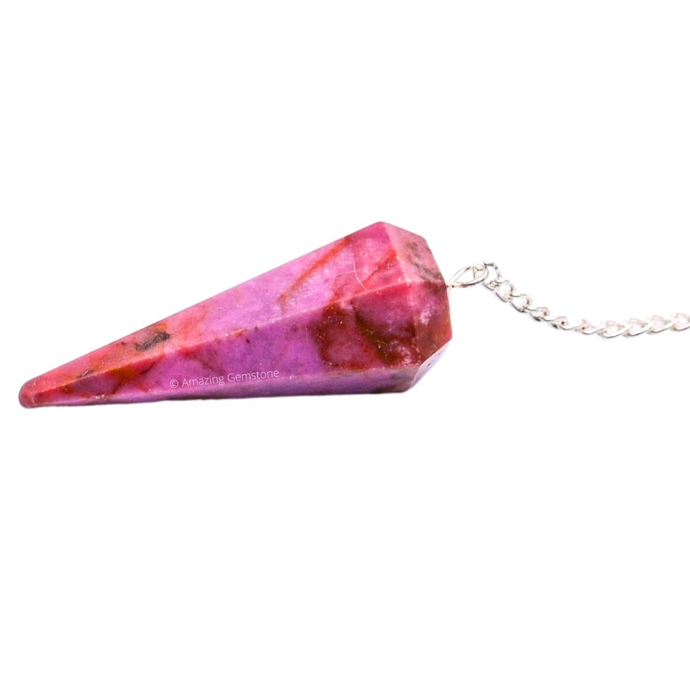 Cobalt Calcite Dowsing Crystal Pendulum