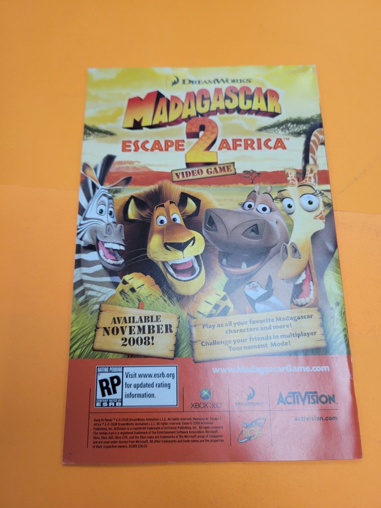 Kung Fu Panda (Microsoft Xbox 360) **INSTRUCTION MANUAL ONLY**