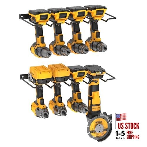 Wall Mounted Power Tool Organizer Holder, Heavy Duty Power Tool Holder 2 Pack
