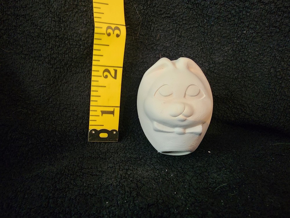 Ready to Paint Ceramic Bisque Easter Bunny Egg