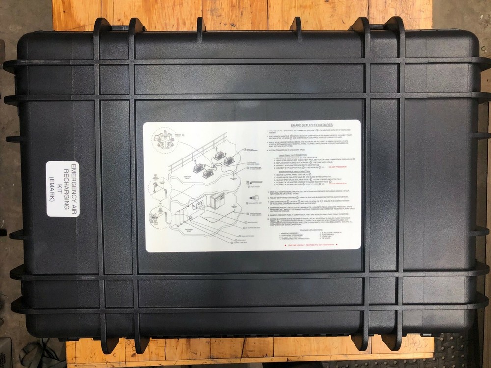 NEW NIB US Naval Sea Systems 7246100 EMARK Emergency Air Recharging Kit c