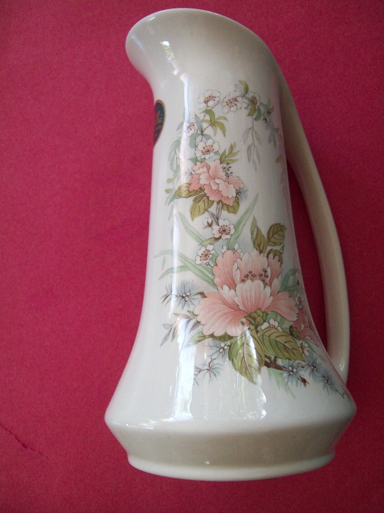 MELBA STAFFORDSHIRE  ENGLAND   FLORAL    PITCHER