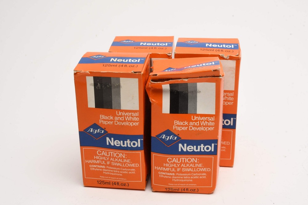 4X Agfa Neutol Liquid Paper Developer 4 fl oz. New