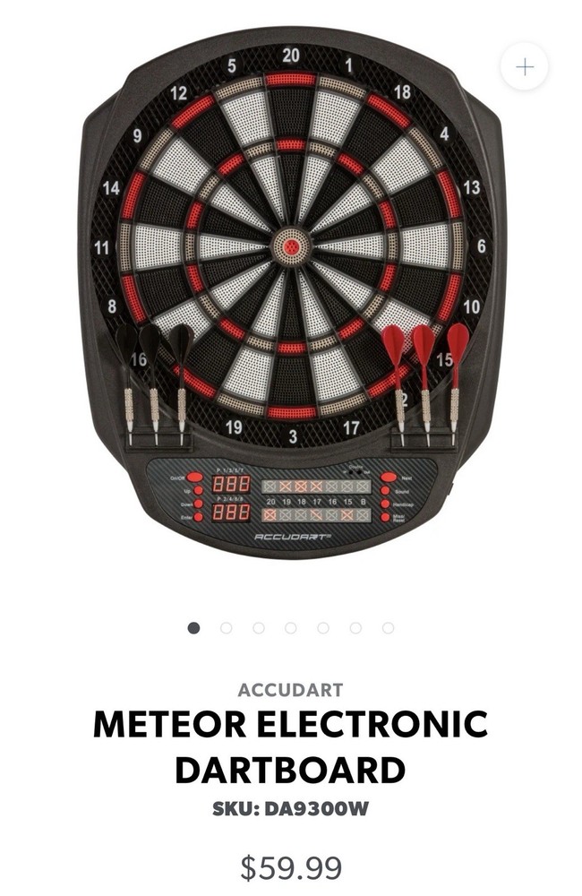 Meteor Electronic Dartboard - 35 Game Modes - 580 Game Variations - Advanced ...