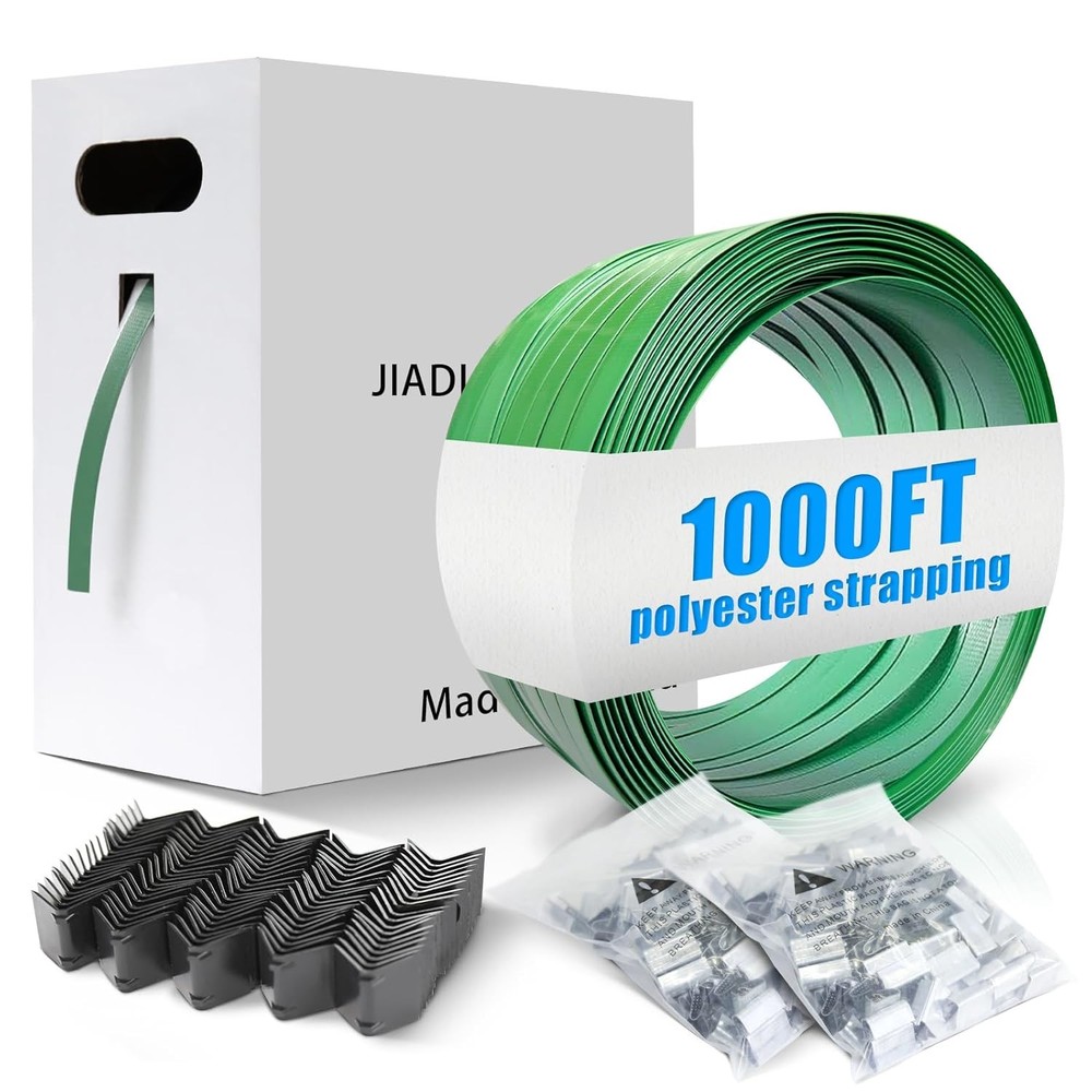 5/8" x 1000' Polyester (PET) Banding Nlyon Strap Roll with 150PCS