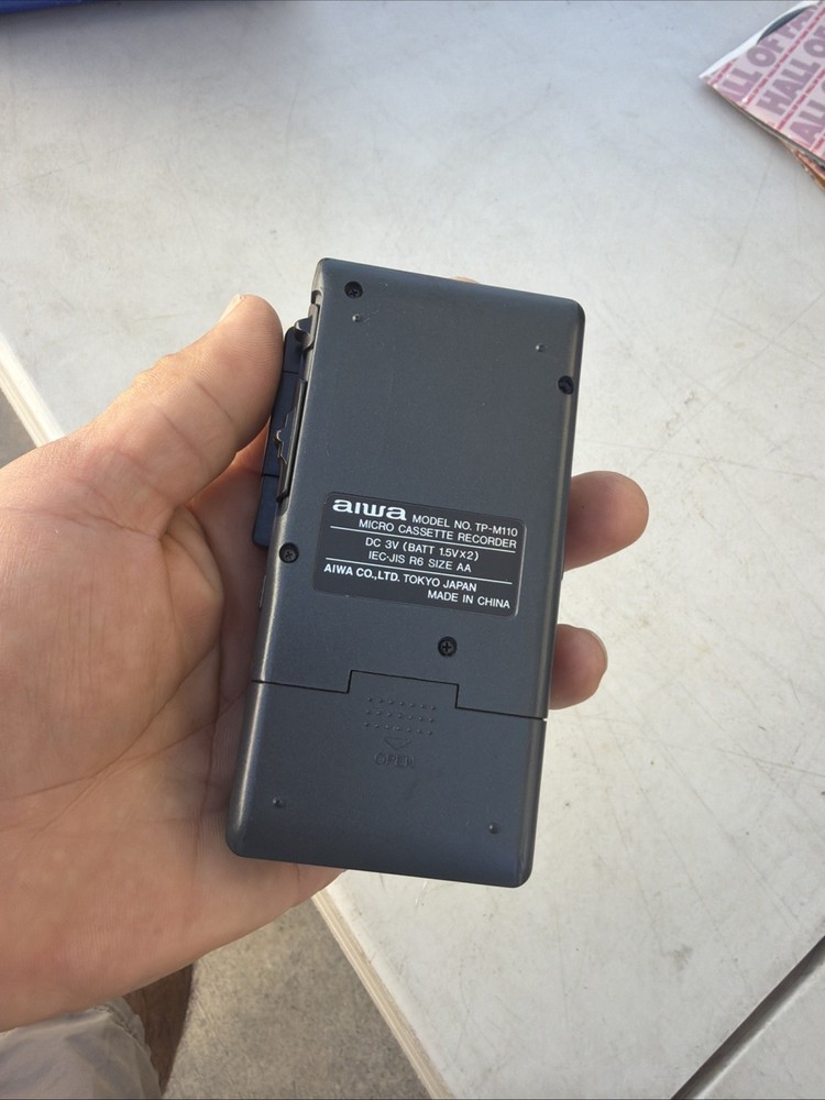 Aiwa TP-M130 Microcassette Tape Recorder Voice Sensor TESTED 🔥