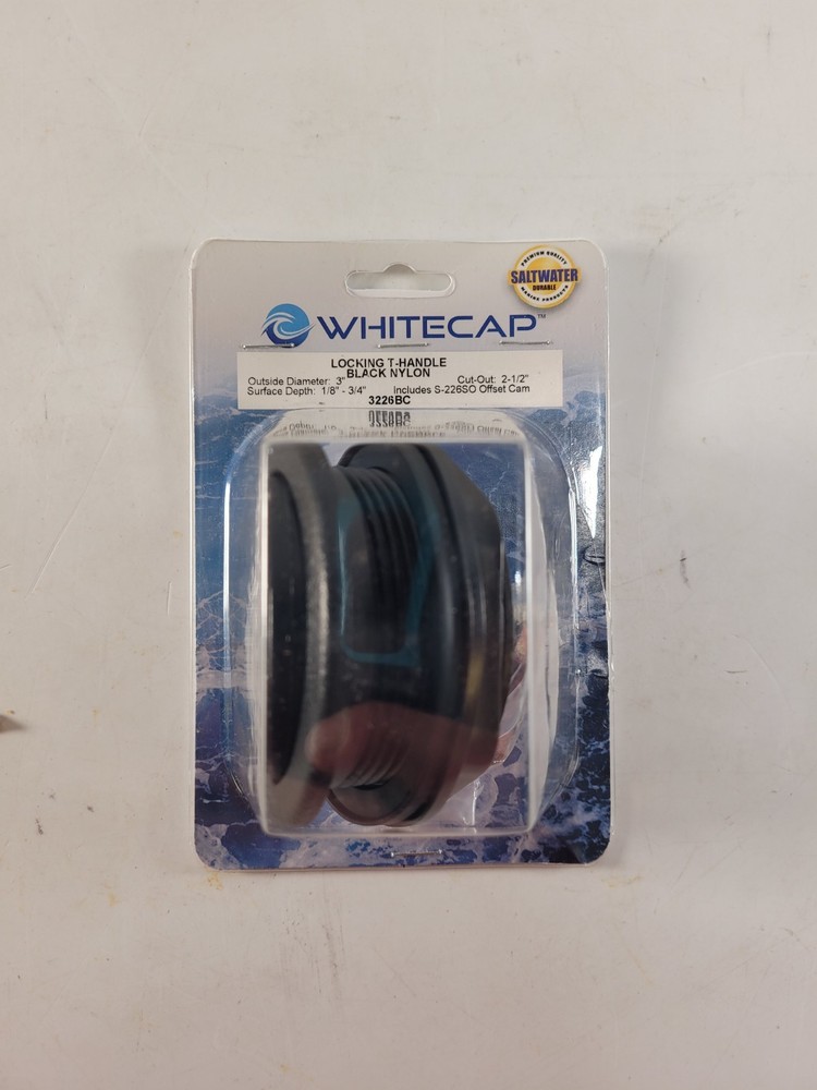 Whitecap Industries 3226BC Black Nylon T Handle Locking