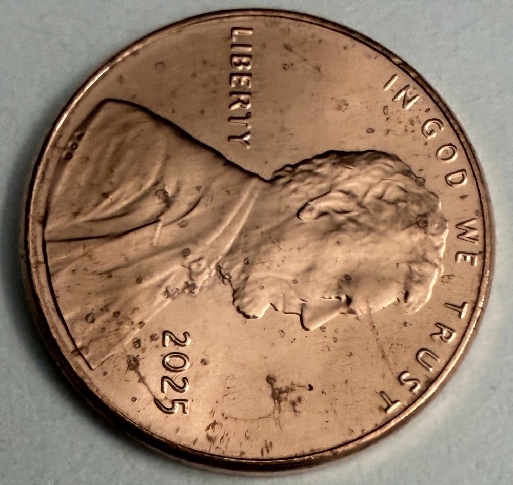 2025 Uncirculated Lincoln Shield Penny Obverse Error (#629)