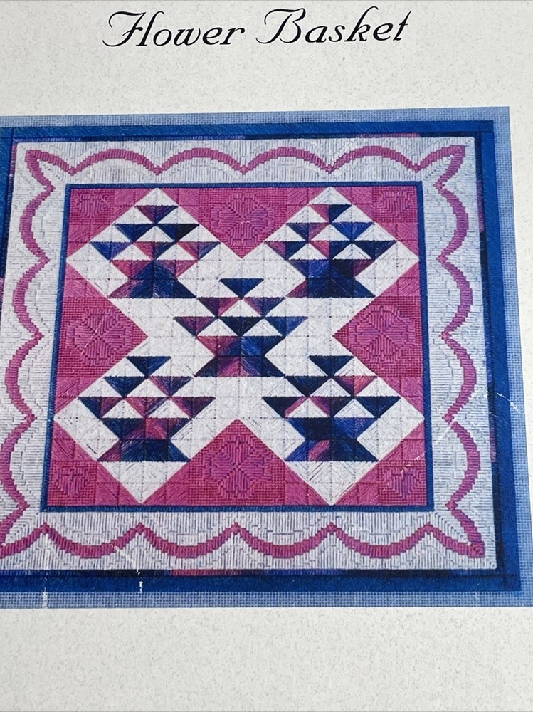 Laura J Perin Designs Flower Basket Needlepoint Pattern