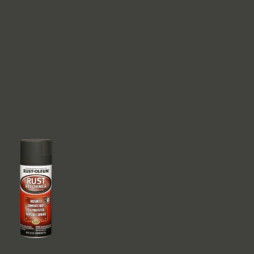 2PACK Automotive Flat Black Finish Rust Converter Rust Reformer Spray Coat 10 oz