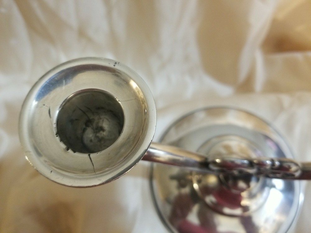 WM A Rogers Vtg Silverplate Double Candlestick Holder