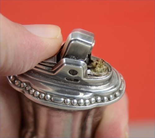 Vintage Silver Plate Ronson "MAYFAIR " Table Lighter - Engraved