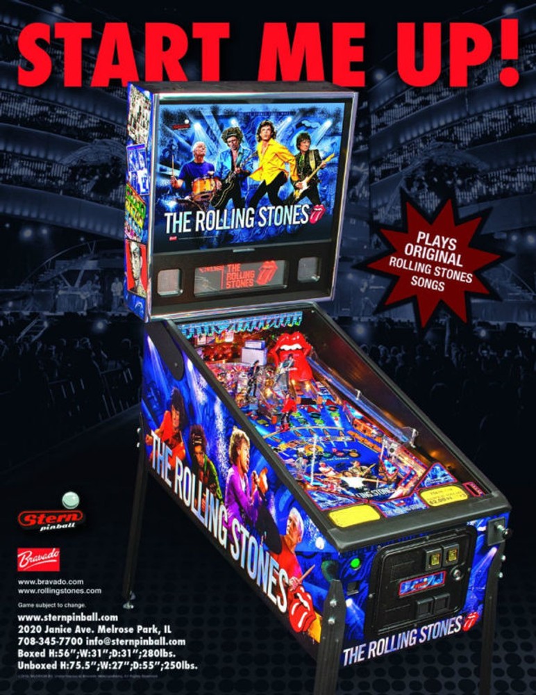 2011 STERN THE ROLLING STONES PINBALL FLYER