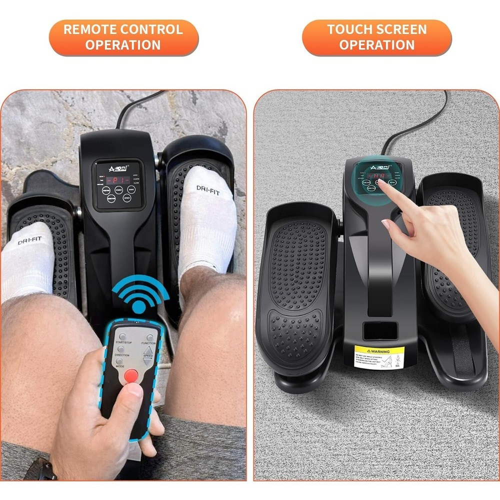 AODI Mini Motorized Under Desk Elliptical Stepper Machine with Remote Display