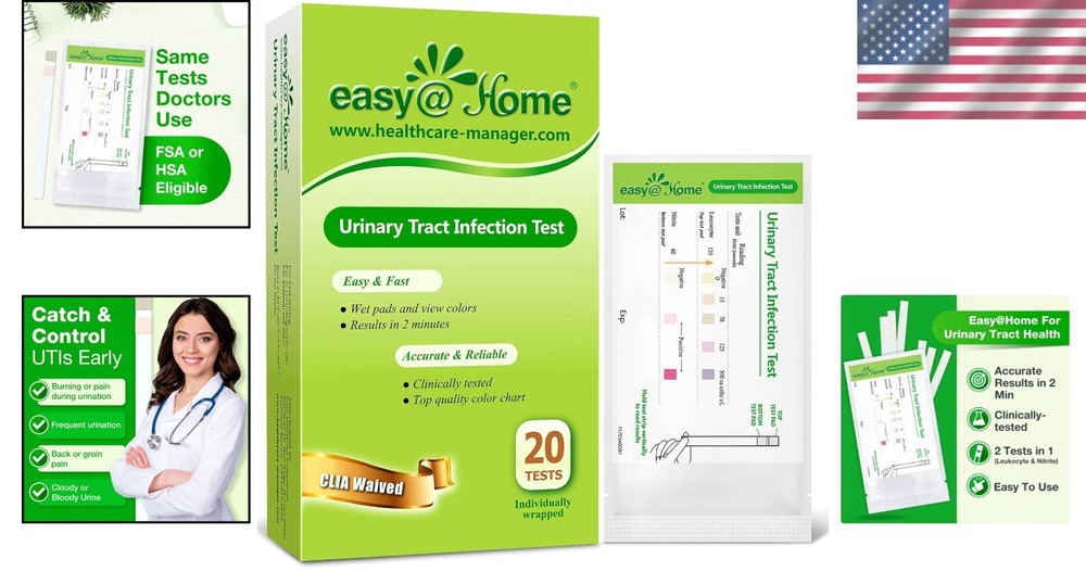 Quick 2-Minute UTI Strips - Accurate and Affordable Urinary Testing