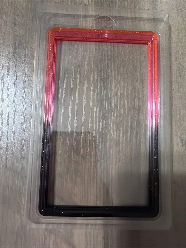Gradient Bumper Guard Case PSA Graded Card Slab W/ Back Panel Pink/Black