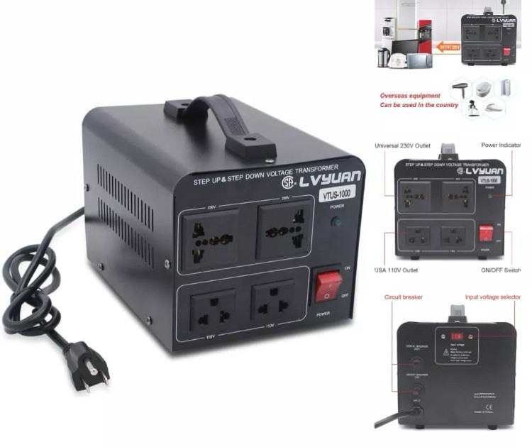 Lvyuan VTUS-1000 Step Up & Down Voltage Transformer