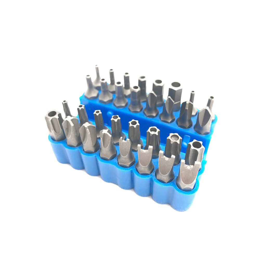 33 Torx Bit Set Tamper Proof Security Torq Hex Star Spanner Tri Wing Screwdriver