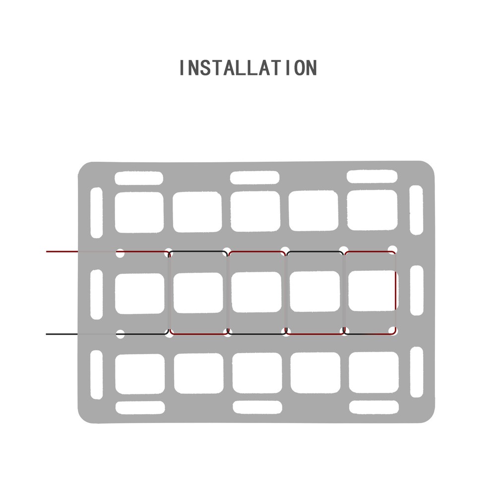 Tactical Rigid MOLLE Panel Car Van Truck Seat Headrest Back Storage Organizer &