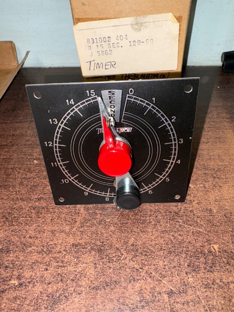 NOS INDUSTRIAL TIMER COMPANY H15 SECOND TIMER THERMATRON TIME DELAY TIMER. B439