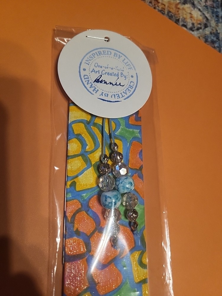 Hand Designed Beaded Book Mark